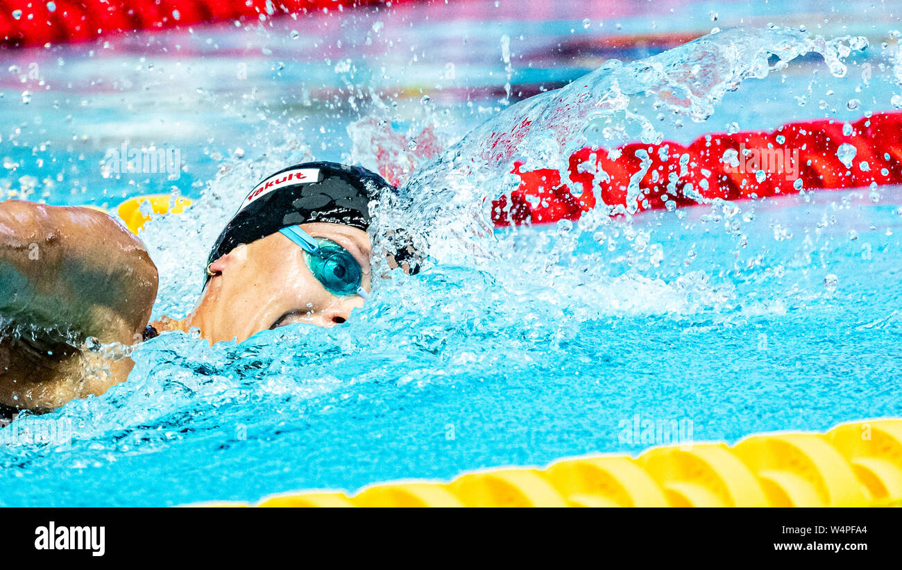 24 luglio 2019 Gwangju, Corea del Sud 18° Campionato Mondiale di Aquatica della FINA 24-07-2019: Zwemmen: WK 2019: Gwangju PELLEGRINI Federica ITA ITALIA Gwangju Corea del Sud 24/07/2019 Nuoto Donne 200m Freestyle Final 18° Campionato Mondiale di Aquatica della FINA Centro Acquatico dell'Università di Nambu Foto © Giorgio Scala / Deepbluemedia / Insifefoto Foto Stock