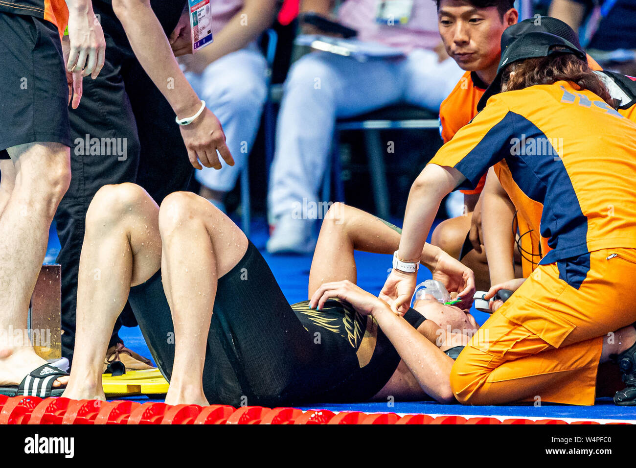 24 luglio 2019 Gwangju, Corea del Sud 18° Campionato Mondiale di Aquatica della FINA 24-07-2019: Zwemmen: WK 2019: Gwangju SJOESTROEM Sarah SWE SVEZIA Gwangju Corea del Sud 24/07/2019 Nuoto Donne 200m Freestyle finale 18° Campionato Mondiale di Aquatica della FINA Centro Acquatico dell'Università di Nambu Foto © Giorgio / Deepemebluodia / Indefeudia / Indefeudia Foto Stock