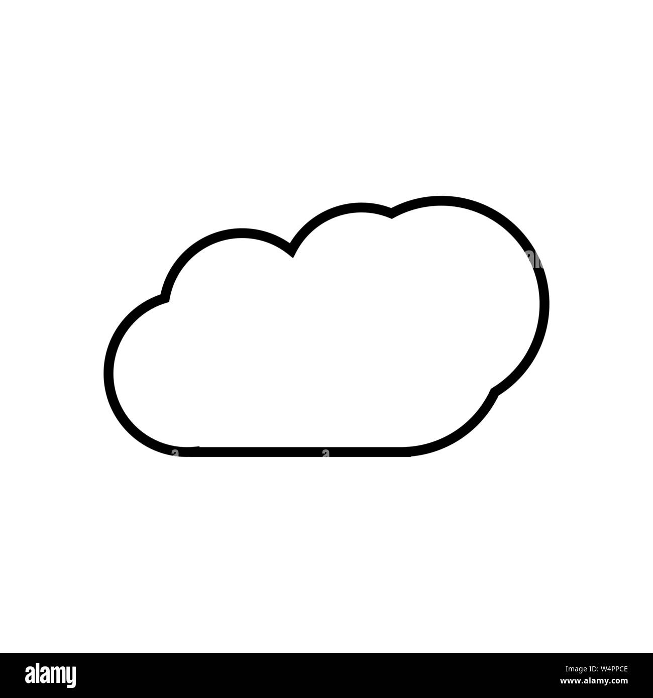 Modello di cloud icona vettore illustration design Illustrazione Vettoriale