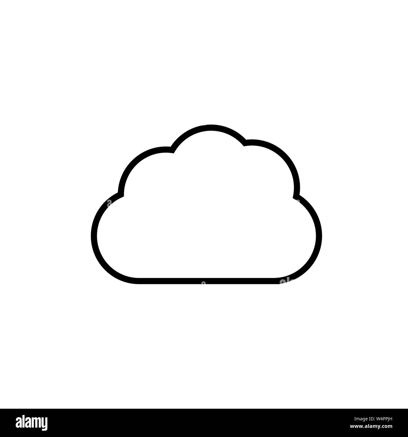 Modello di cloud icona vettore illustration design Illustrazione Vettoriale