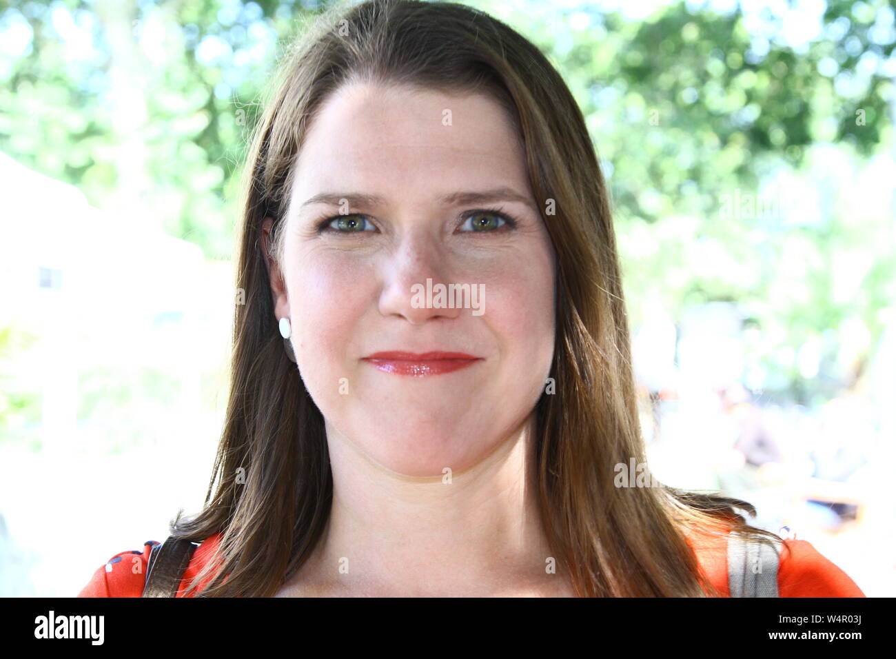 JO SWINSON IN WESTMINSTER il giorno 24 luglio 2019. LEADER del partito europeo dei liberali democratici. LIB DEMS HA. MPS. I politici britannici. Politica britannica. Arrestare BREXIT. Revocare ARTICAL 50. RUSSELL MOORE pagina del portafoglio. Foto Stock