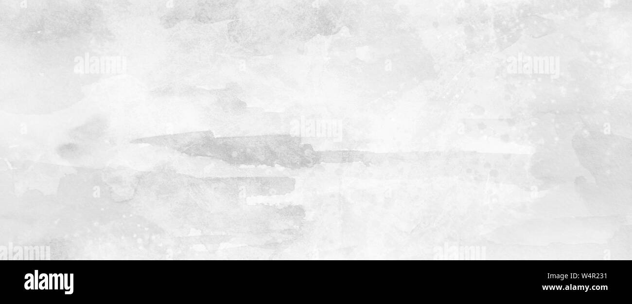 Grigio e sfondo bianco con un sacco di grunge, acquerello lavare la vernice con uno sfondo con gocce di astratto e schizzi di metallo fuso oltre verniciate texture della carta Foto Stock