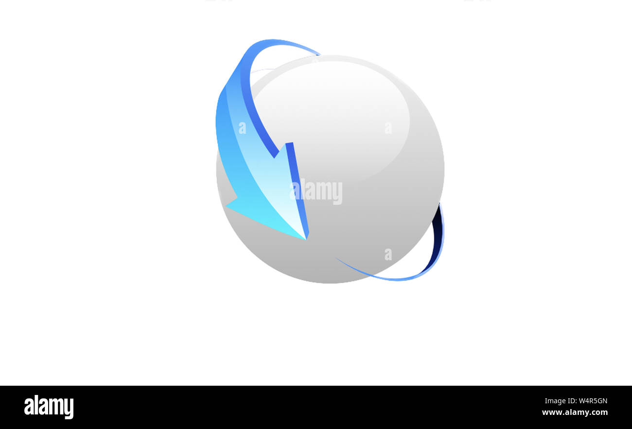 Logo design forma icona arte Foto Stock