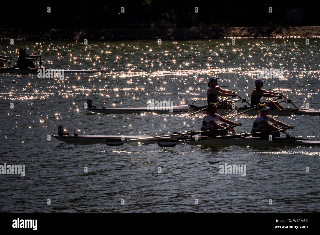 Plovdiv, Bulgaria, 10-12 maggio 2019, FISA, Rowing World Cup 1, Plovdiv Canoa e canottaggio centro, © Peter SPURRIER/Intersport immagini] Foto Stock