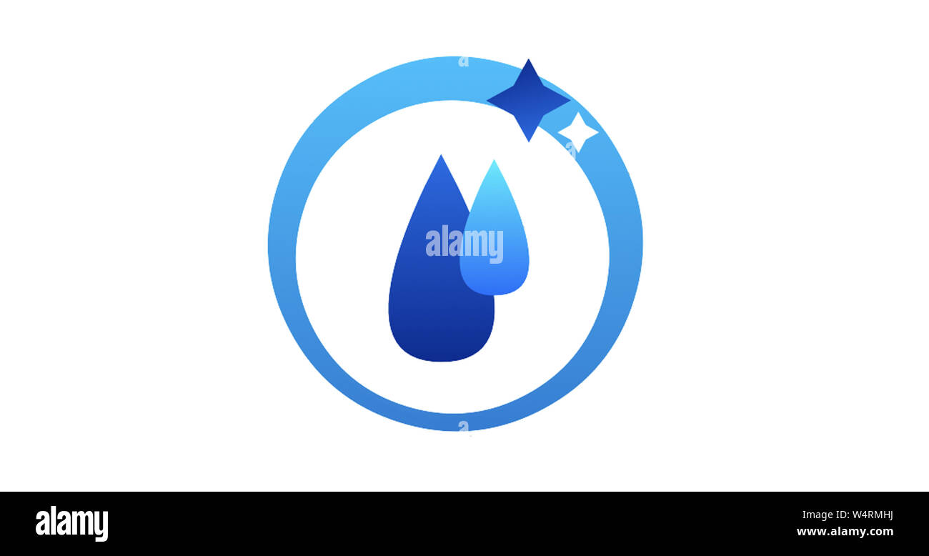 Logo design forma icona arte Foto Stock