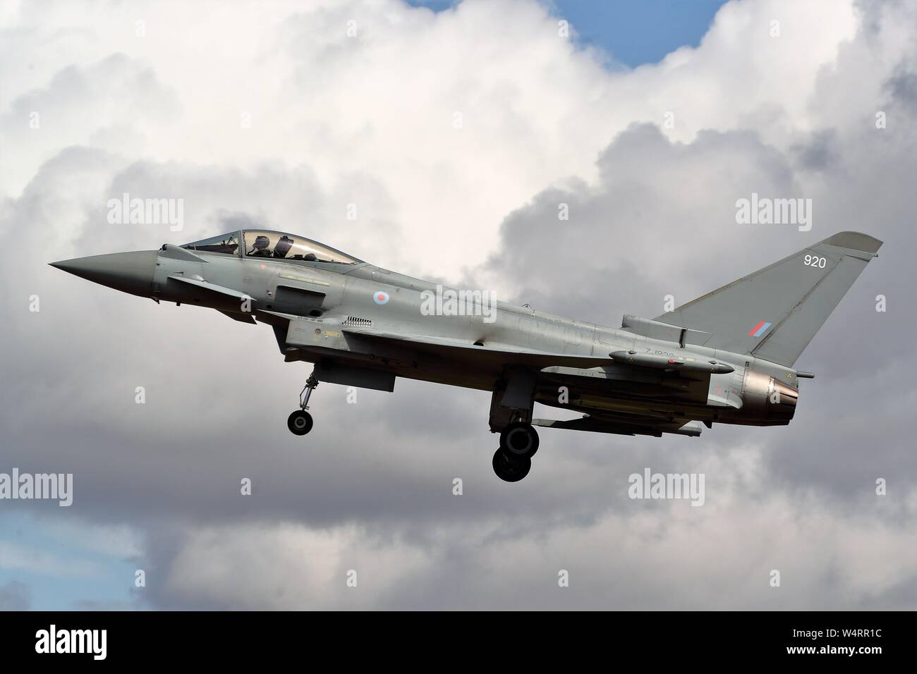 RAF Eurofighter Typhoon presso il Royal International Air Tattoo RIAT 2019 a RAF Fairford, Gloucestershire, Regno Unito Foto Stock