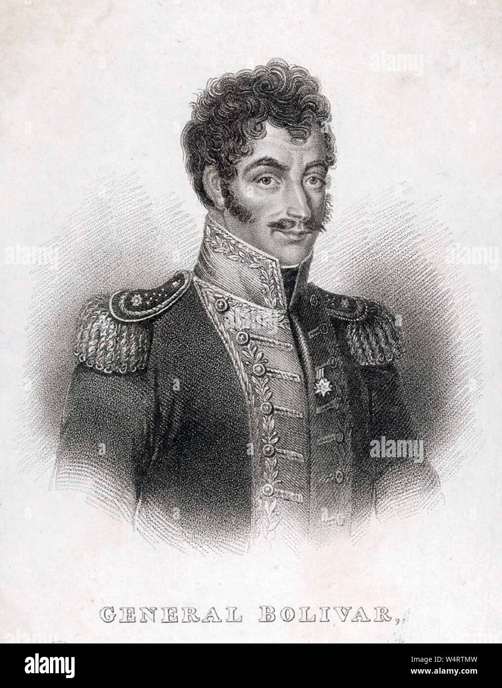 SIMON BOLIVAR (1783-1830) venezuelano leader militare Foto Stock