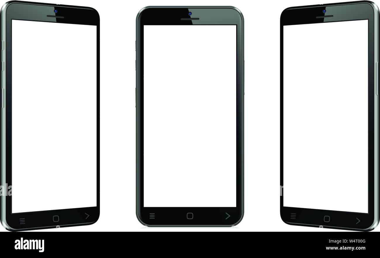 Telefono cellulare con viste diverse Illustrazione Vettoriale