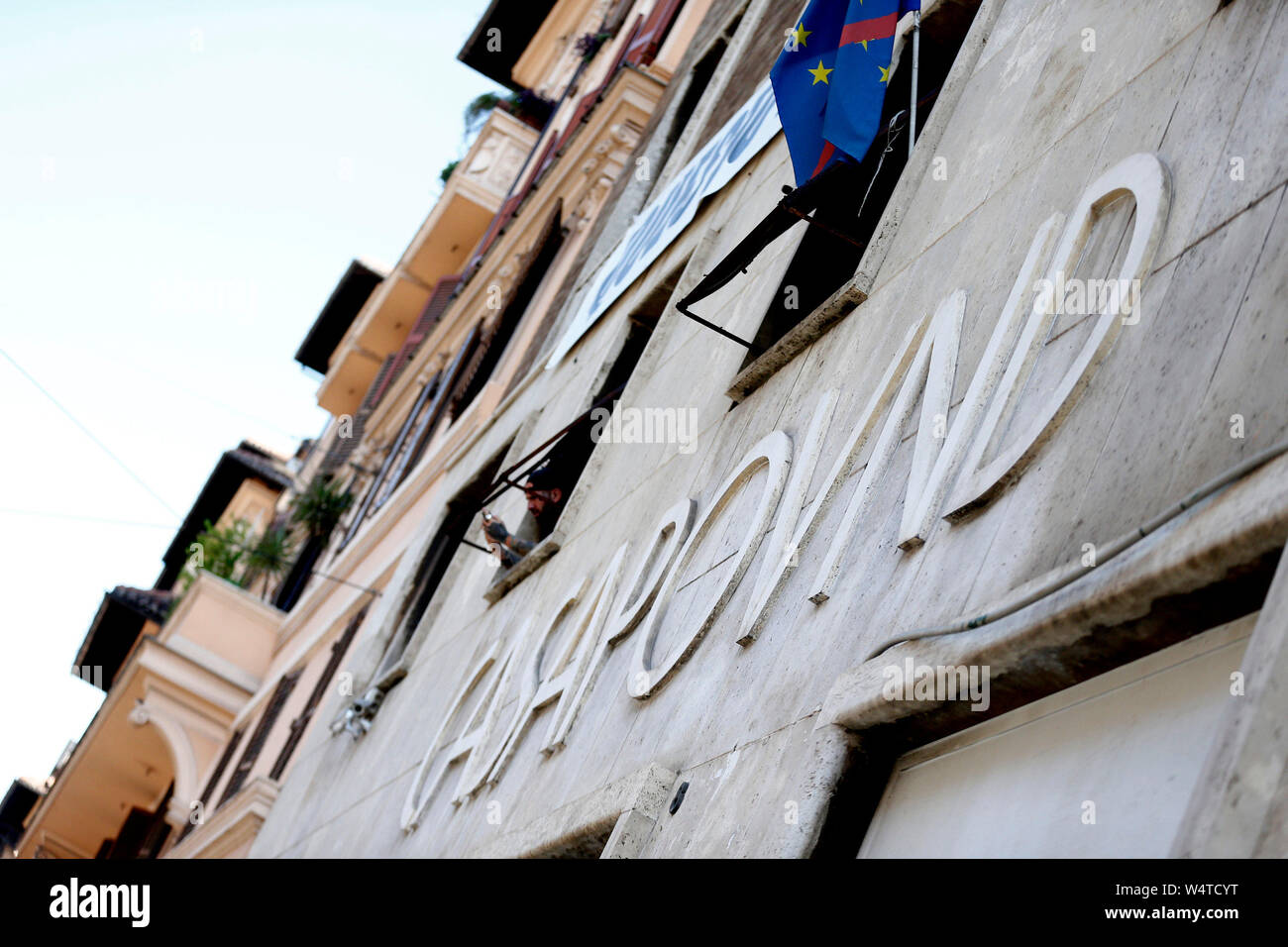 Roma, Italia. Xxv Luglio, 2019. Foto Cecilia Fabiano Credito: LaPresse/Alamy Live News Foto Stock
