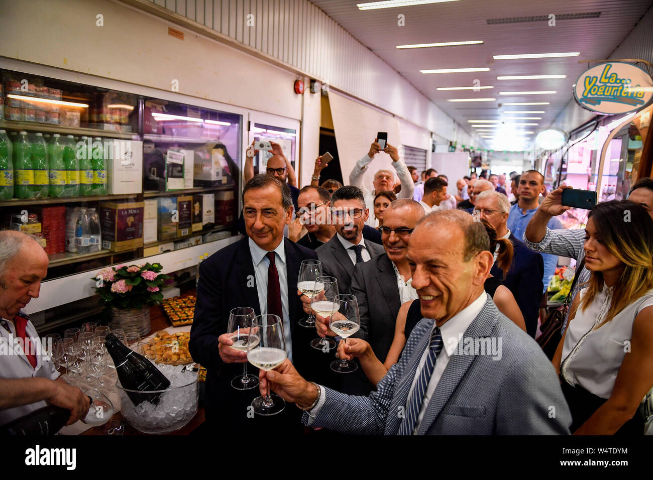 Milano, Italia. Xxv Luglio, 2019. Credito Foto: LaPresse/Alamy Live News Foto Stock