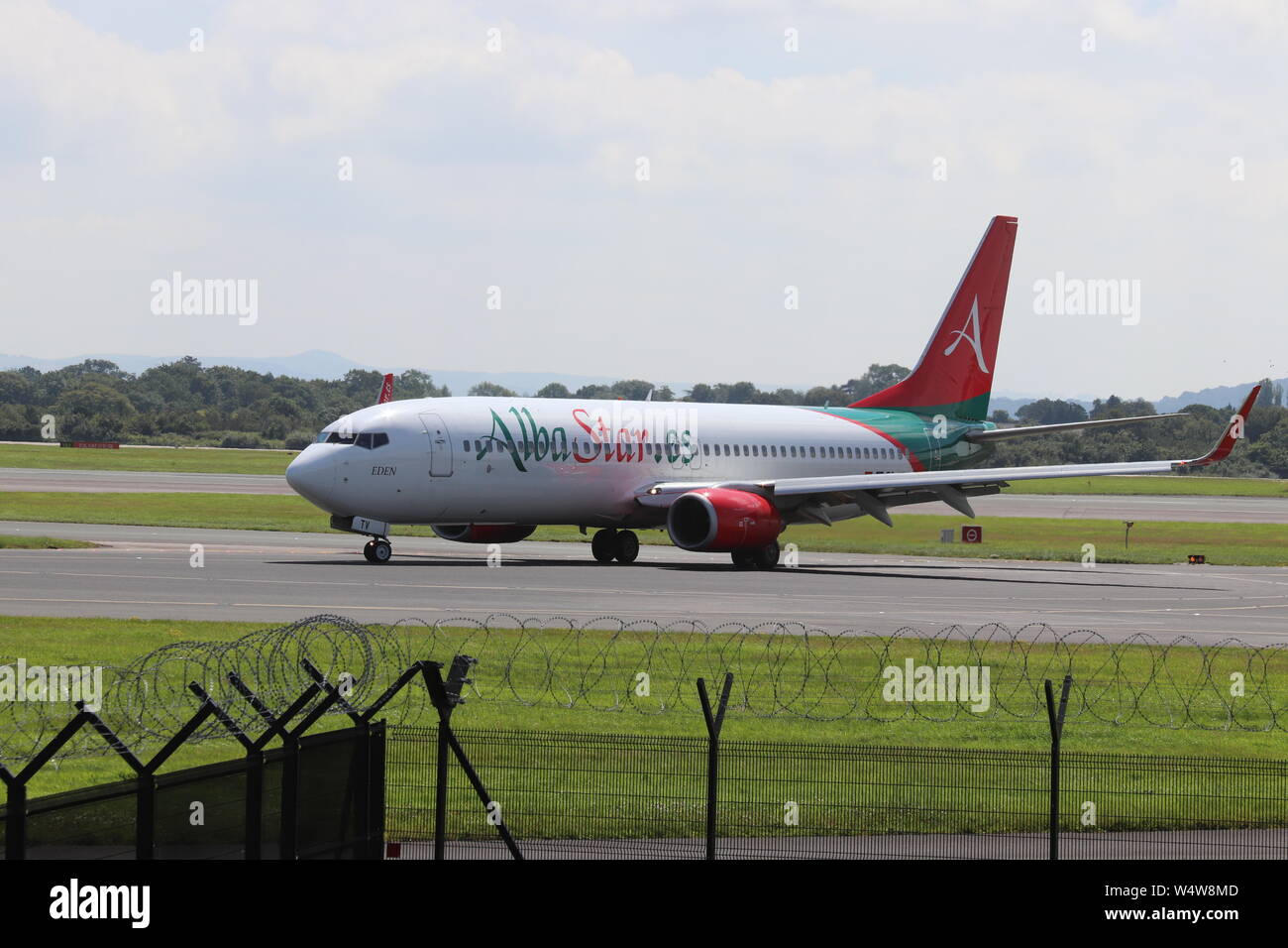 Aeroporto di Manchester aviazione parco di visualizzazione Foto Stock