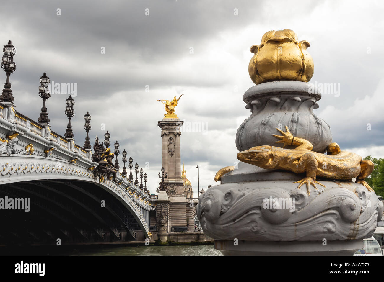 Alexander III Bridge - Parigi Foto Stock