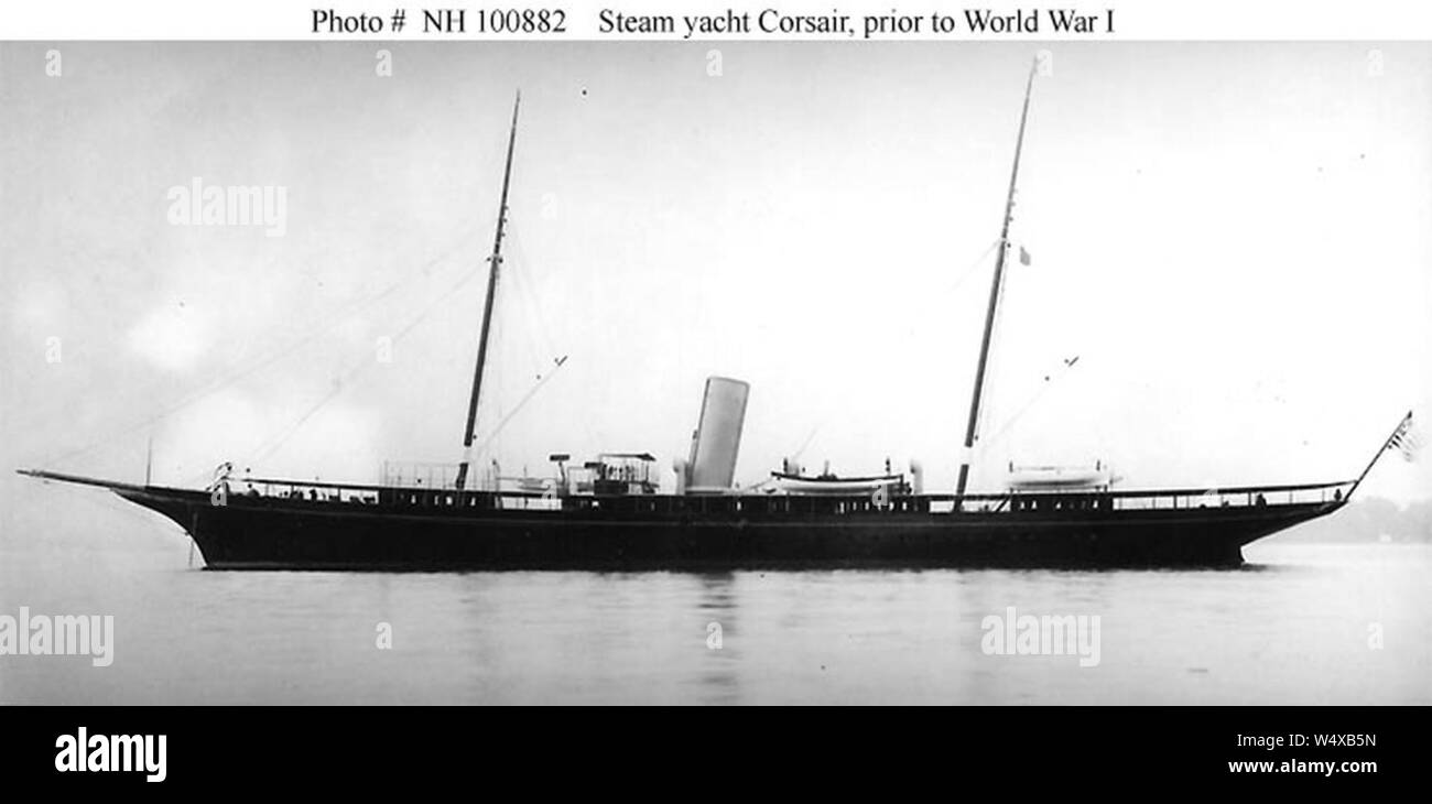 Corsair (American Steam Yacht 1899). Foto Stock