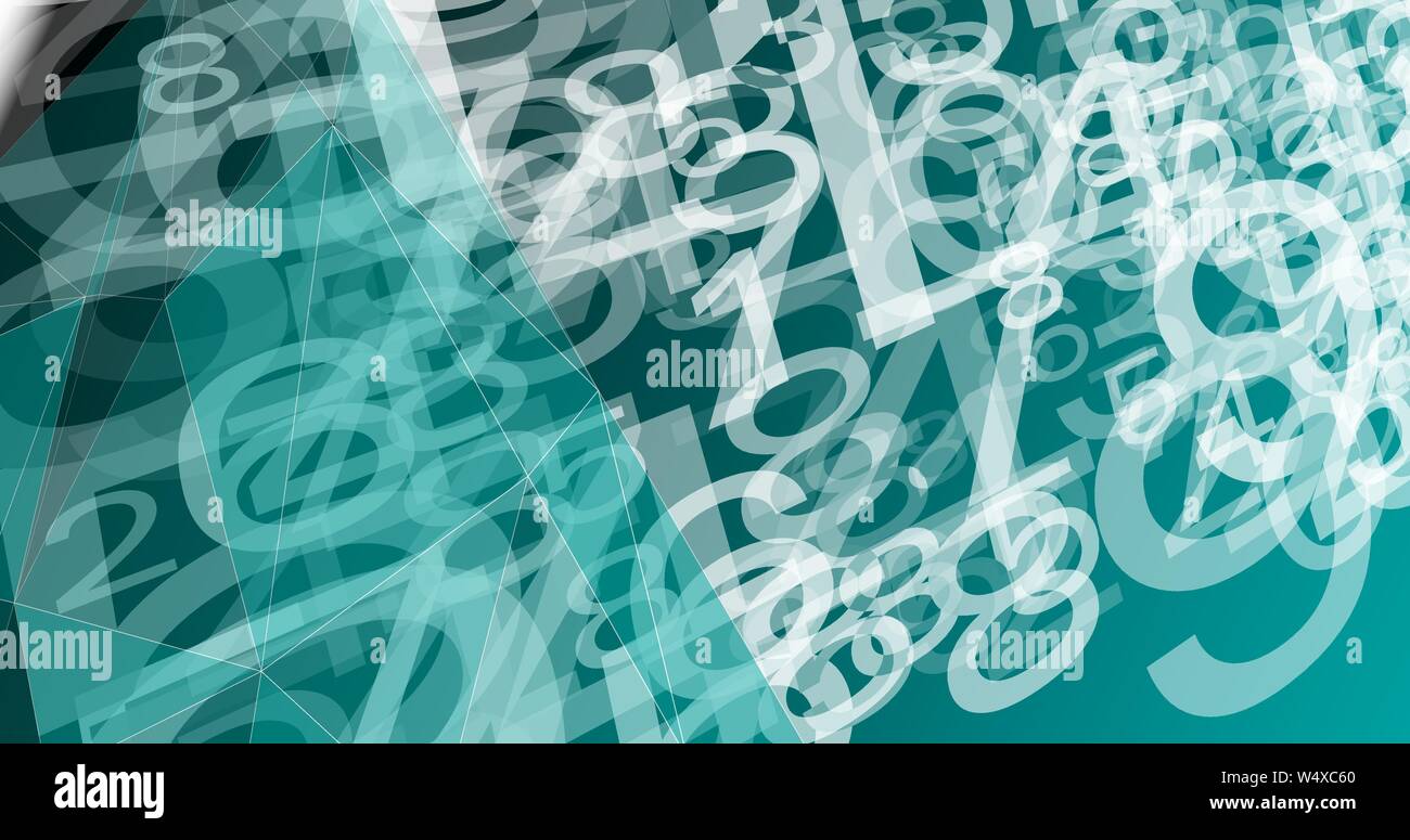 Grande trasformazione dei dati digitali immagine astratta linee collegate Illustrazione Vettoriale