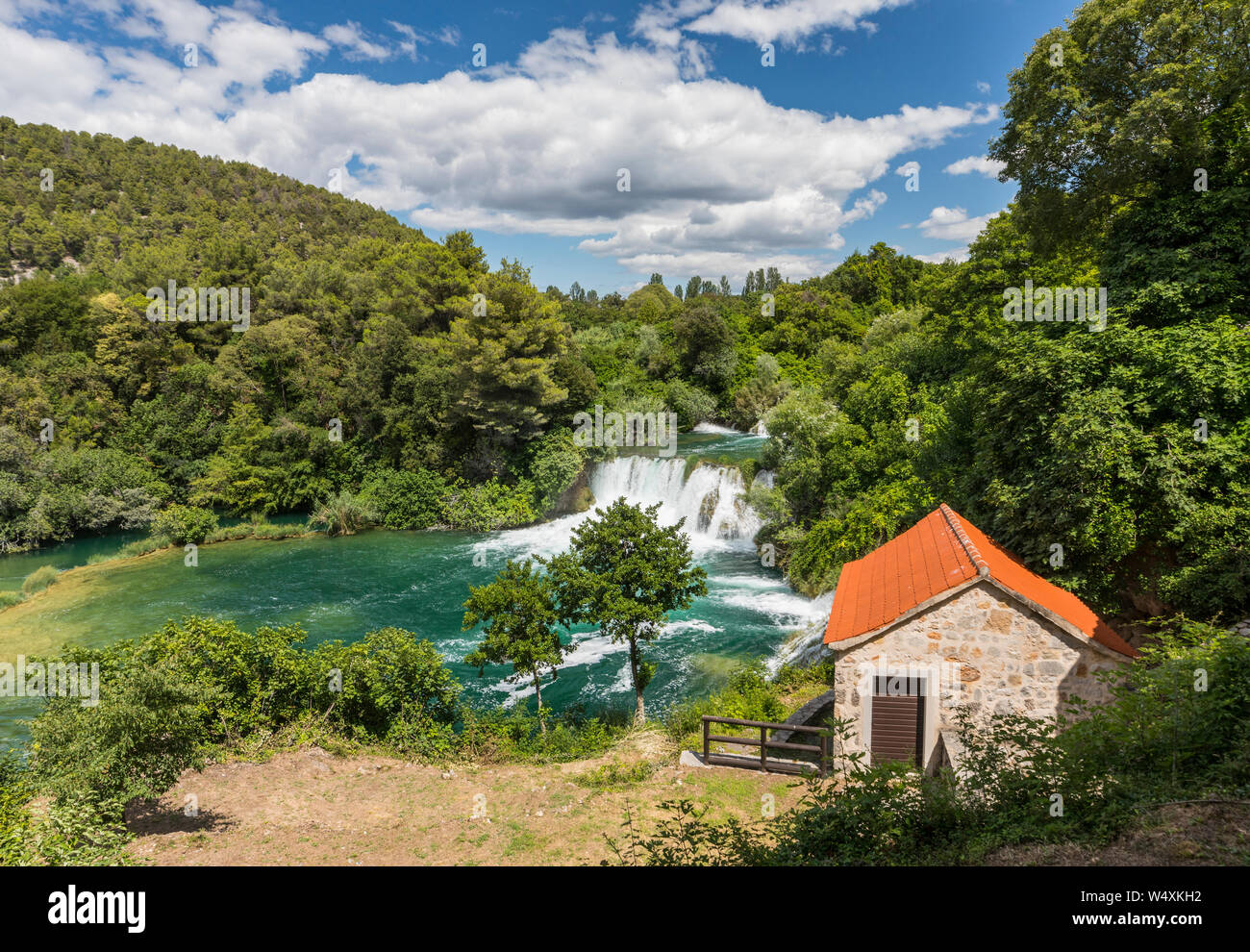 Parco Nazionale di Krka in Croazia Foto Stock