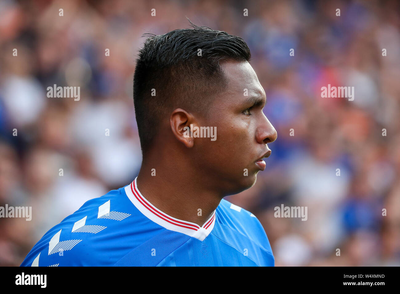 Glasgow, Regno Unito il 25 luglio 2019. Glasgow Rangers giocato contro Progres Niederkorn football club dal Lussemburgo nel secondo round dell'Europa League calcio concorrenza. Credito: Findlay/Alamy Live News Foto Stock