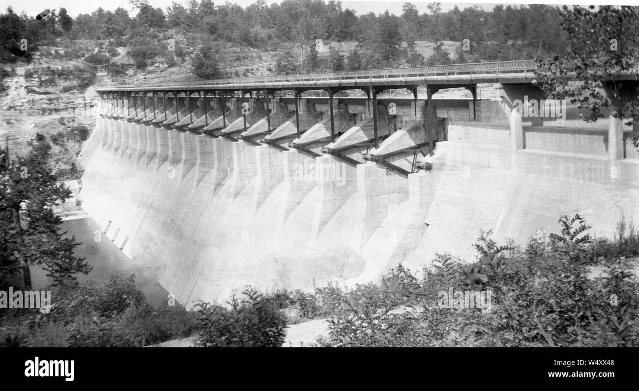 Staudamm Great Falls Tennessee / Dam Great Falls Tennessee Foto Stock