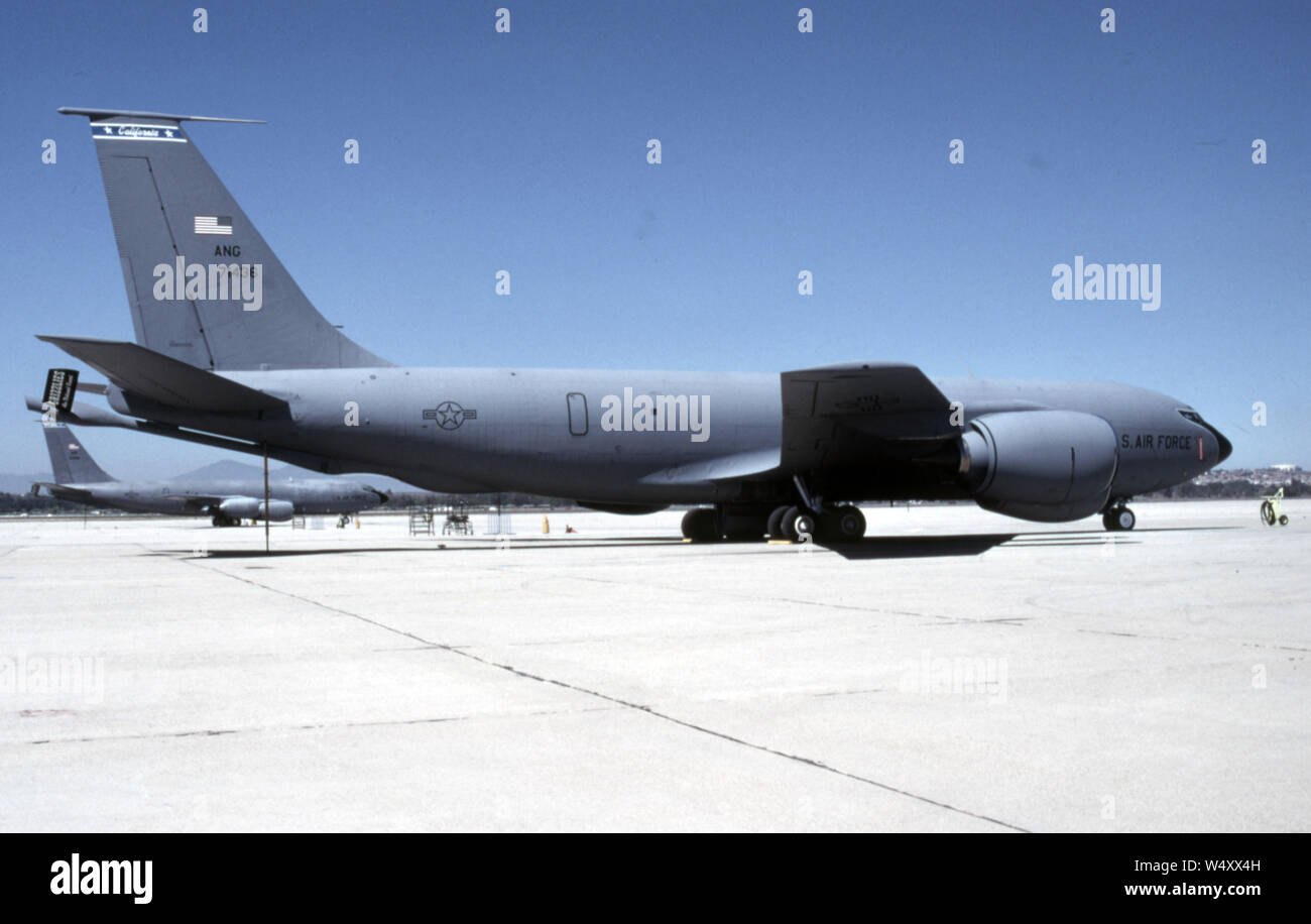 Il USAF United States Air Force Boeing KC-135R Stratotanker Foto Stock