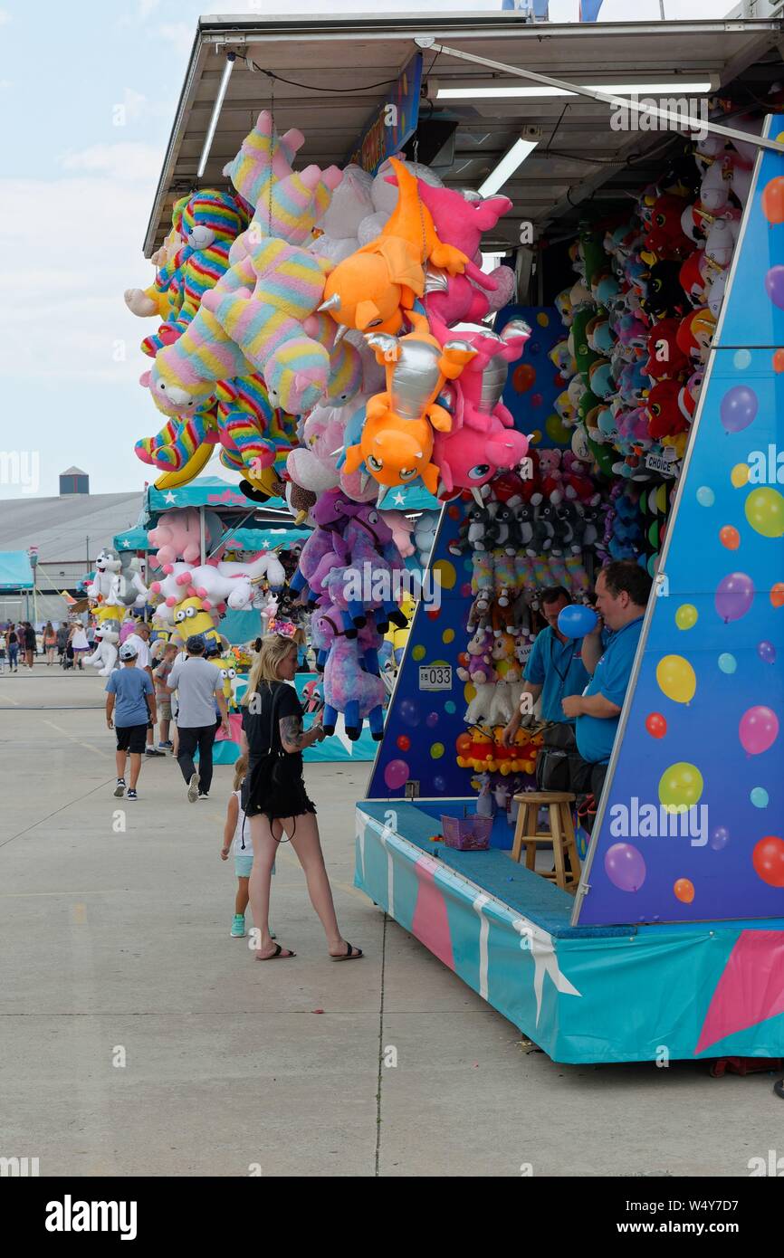 Delaware State Fair attrazioni Midway. Foto Stock