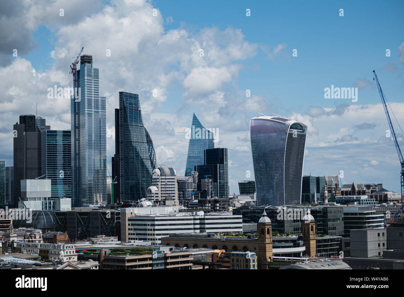 Grattacieli di Londra City View - Londra - Luglio 2019 Foto Stock