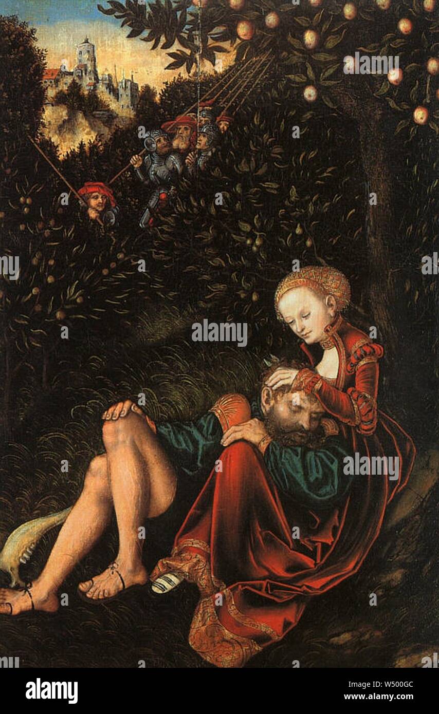 Lucas Cranach - Sansone e Dalila. Foto Stock