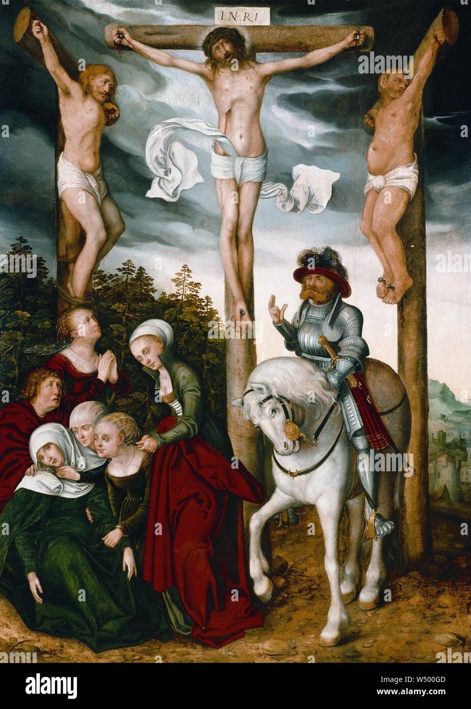 Lucas Cranach - Crucifixión de Cristo - Foto Stock