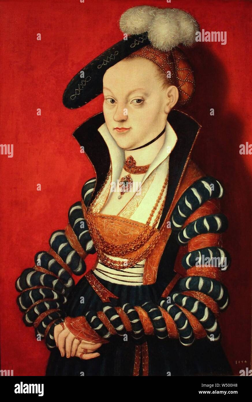 Lucas Cranach - Christiana Eulenau - 1534. Foto Stock