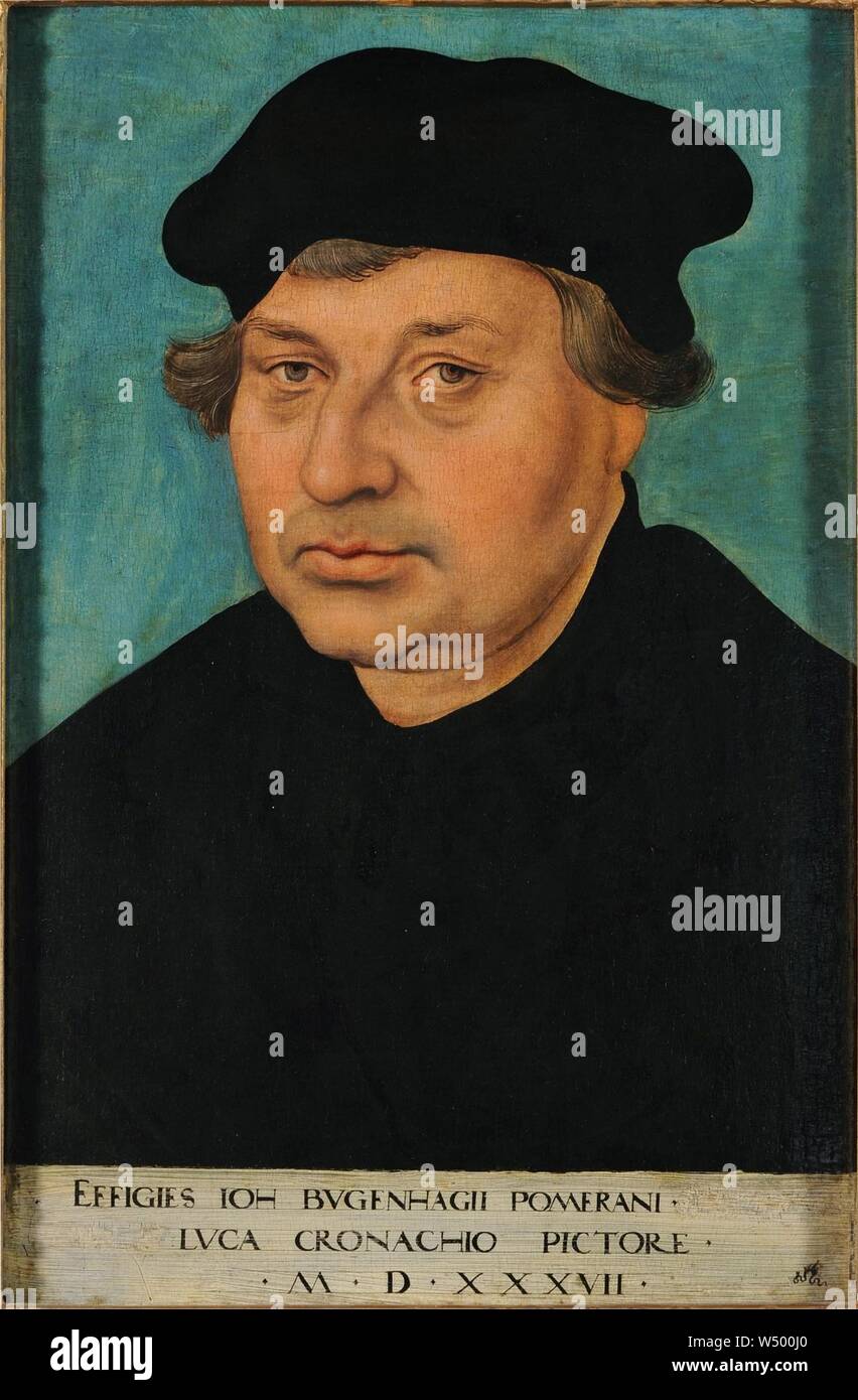 Lucas Cranach (MI) - Johannes Bugenhagen. Foto Stock