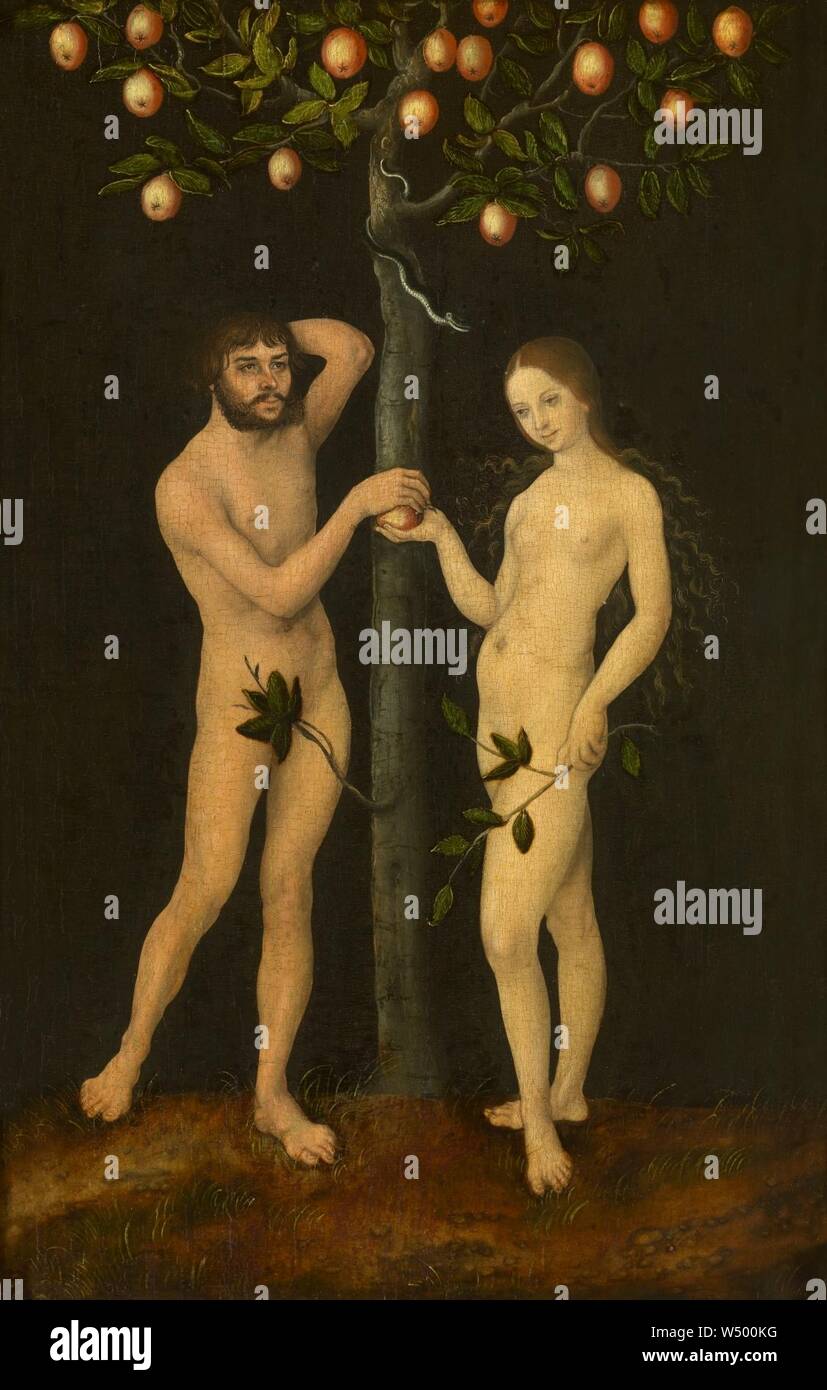 Lucas Cranach d. Ä. - Adamo ed Eva Foto Stock