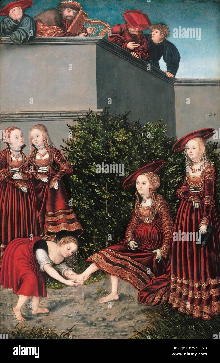 Lucas Cranach d. Ä. - Davide e Betsabea - Foto Stock
