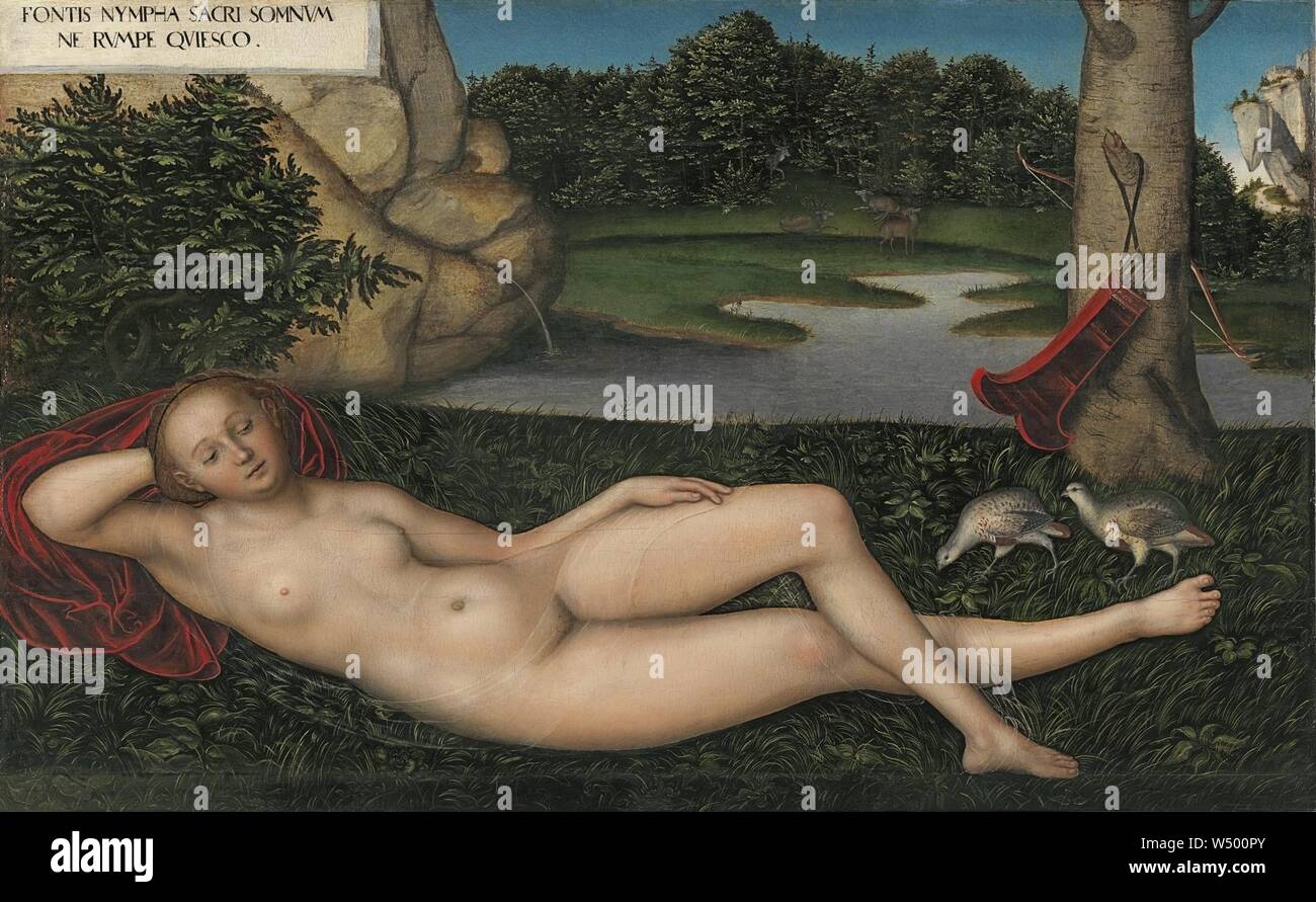 Lucas Cranach d. Ä. - Quellnymphe Foto Stock