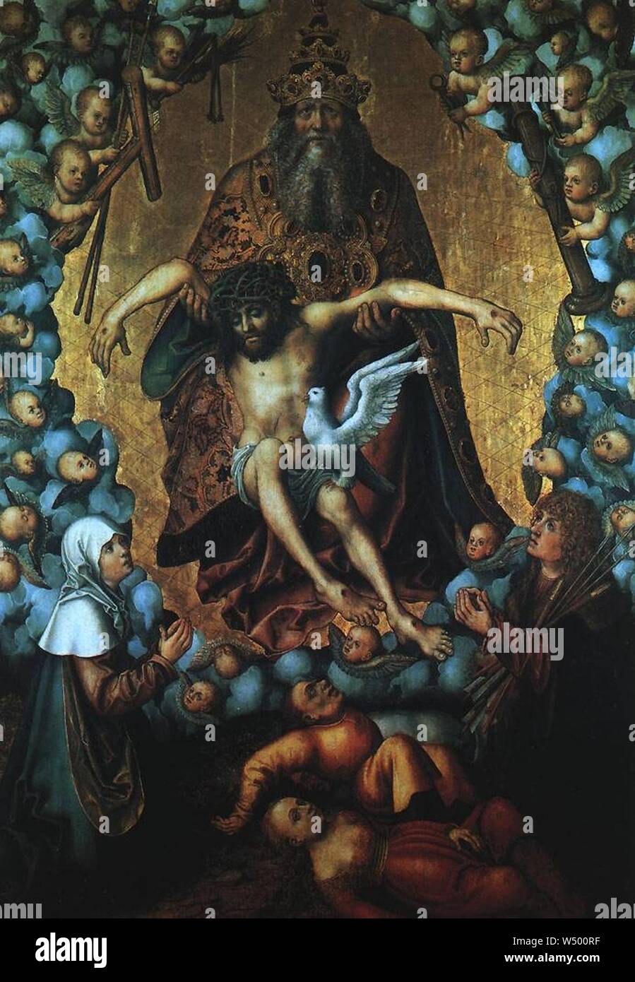 Lucas Cranach d. Ä. - La Trinità - Foto Stock