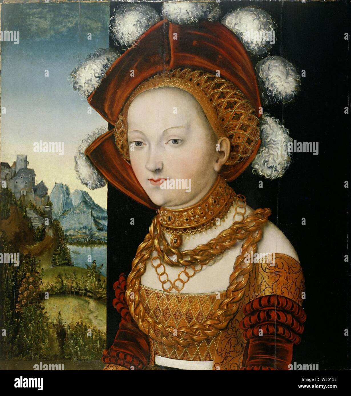 Lucas Cranach d.Ä. - Damenbildnis ( Foto Stock
