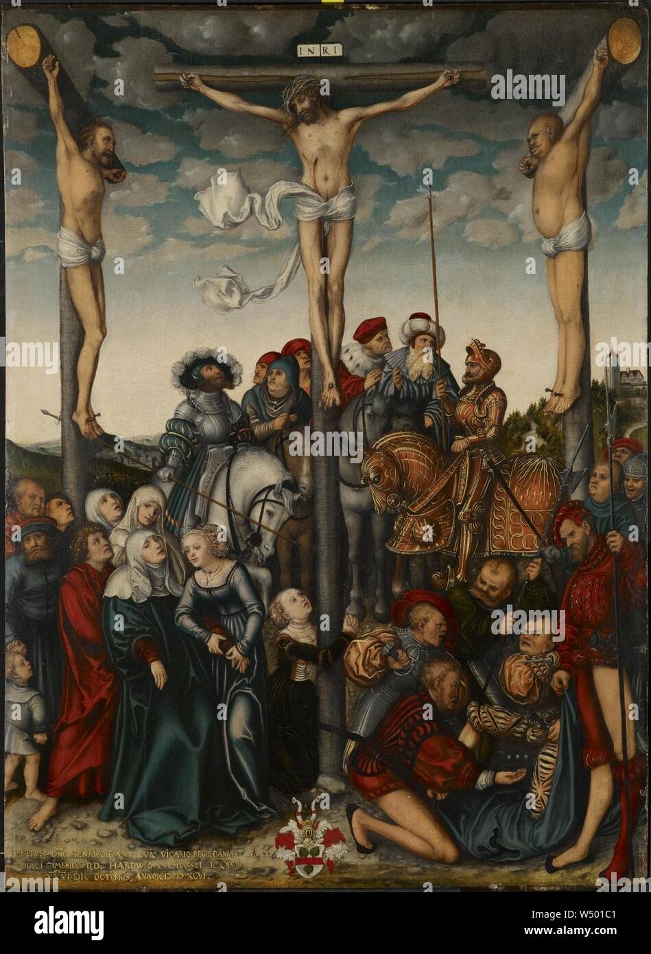Lucas Cranach d.Ä. - Kreuzigung (1532, Foto Stock