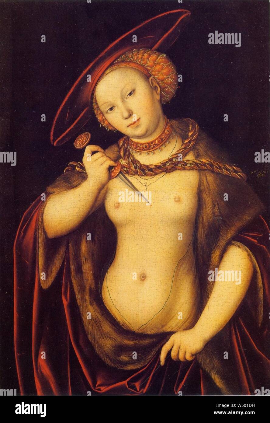 Lucas Cranach d.Ä. - Lucretia (1525, Foto Stock