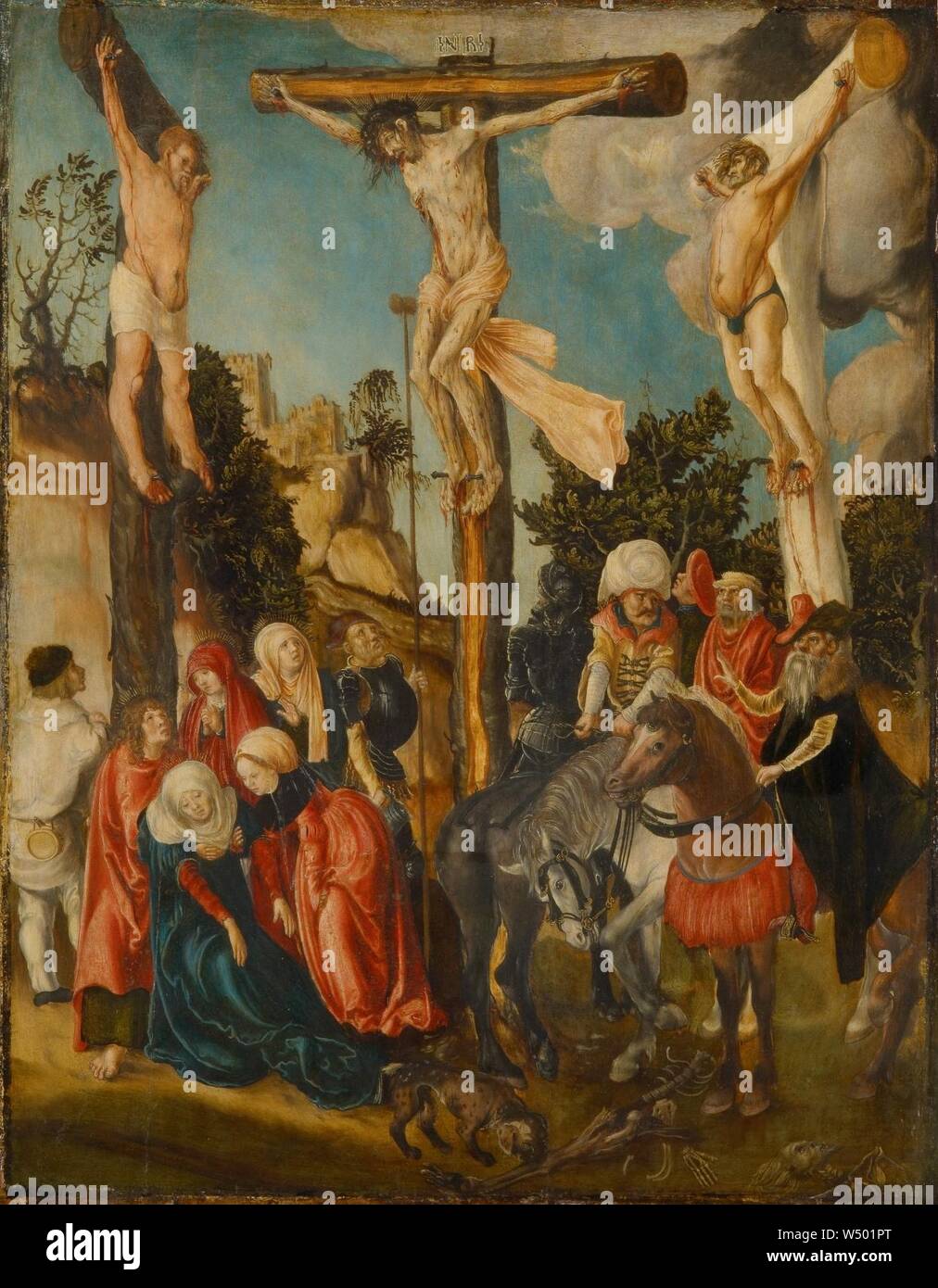 Lucas Cranach il Vecchio - la crocifissione - Foto Stock