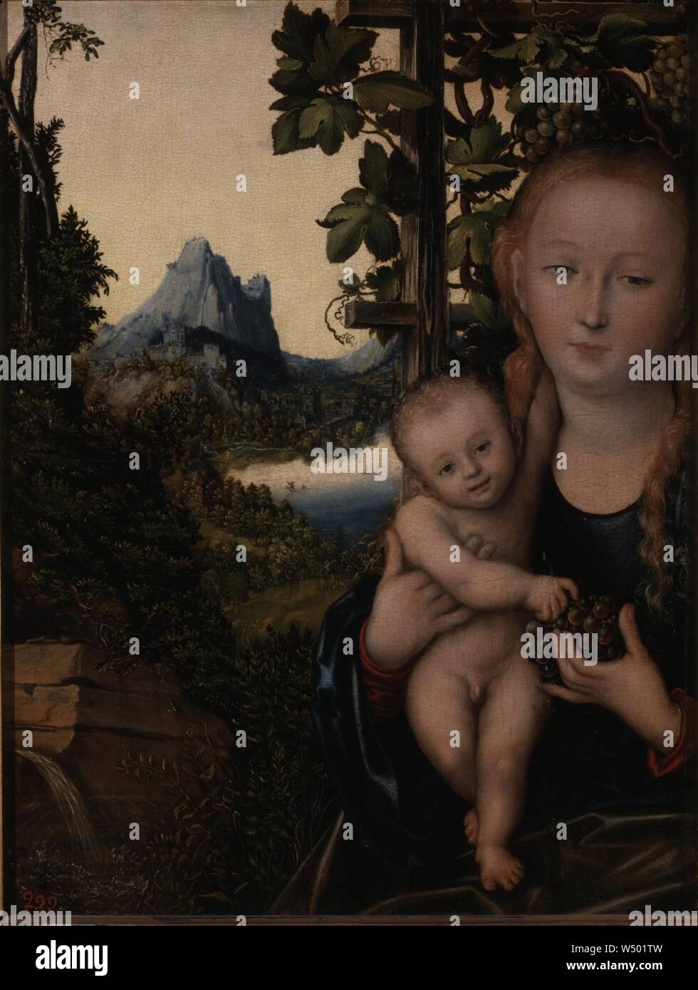 Lucas Cranach il Vecchio - La Vergine e il bambino - Foto Stock