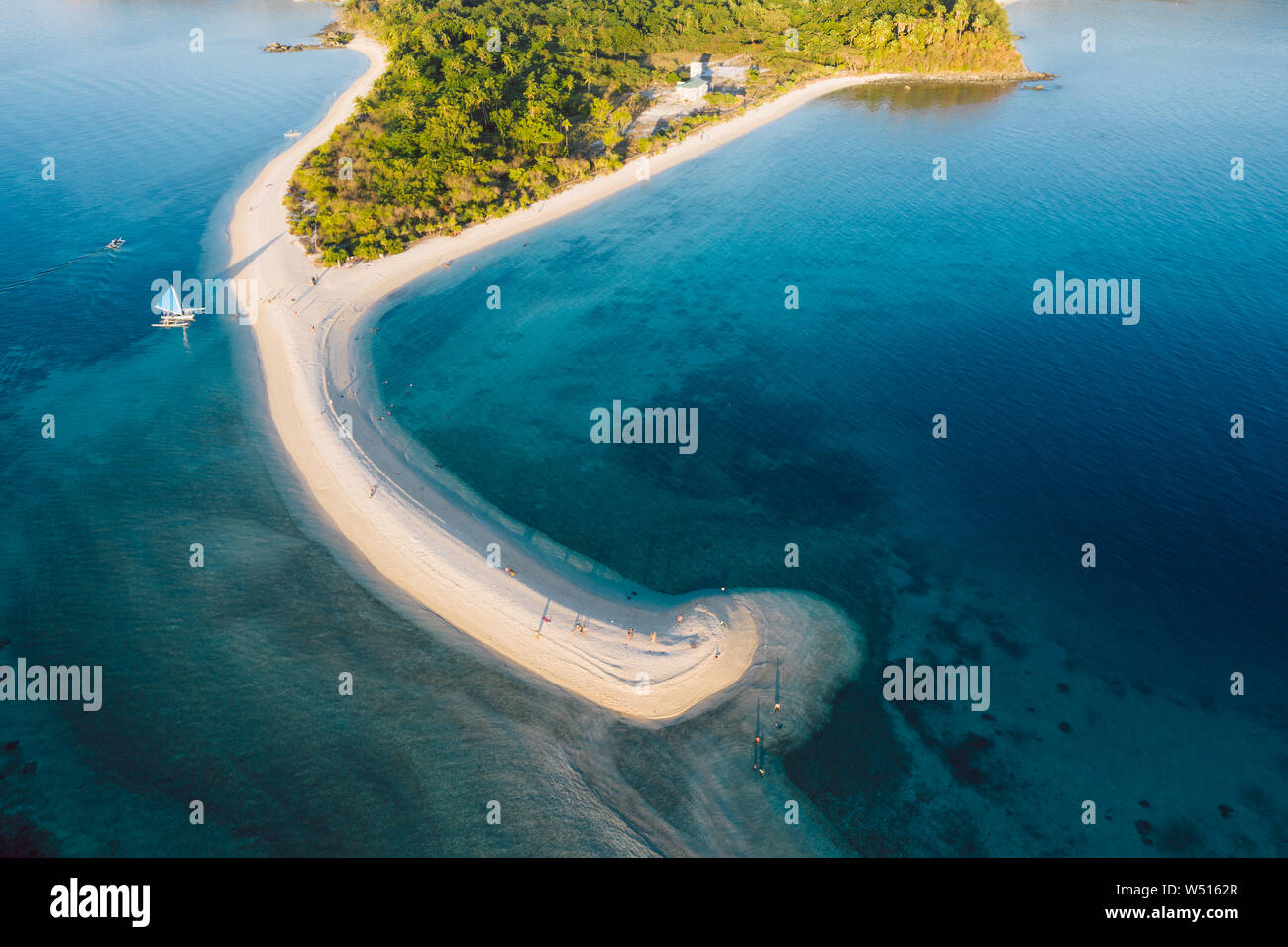 Incredibile Bon Bon sulla spiaggia di Romblon isola, Filippine Foto Stock