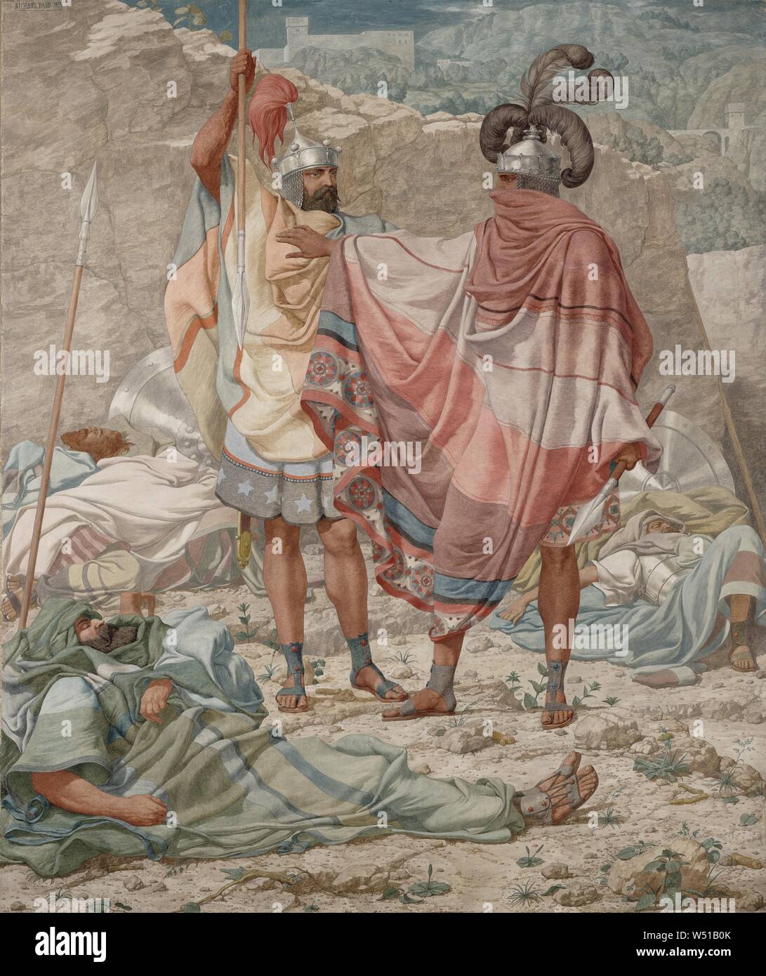 La misericordia: Davide risparmia Saul la vita, Richard Dadd (British, 1817 - 1886), 1854, olio su tela, 61 x 50,8 cm (24 × 20 in Foto Stock