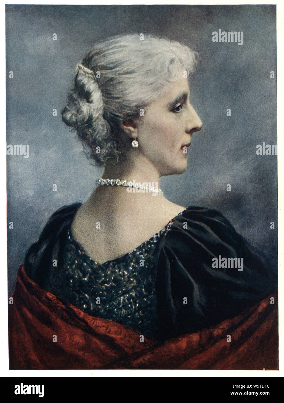 Marie Henriette d'Austria (Marie Henriette Anne; 23 Agosto 1836 - 19 settembre 1902) era la regina dei belgi come la moglie di Re Leopoldo II. Foto Stock