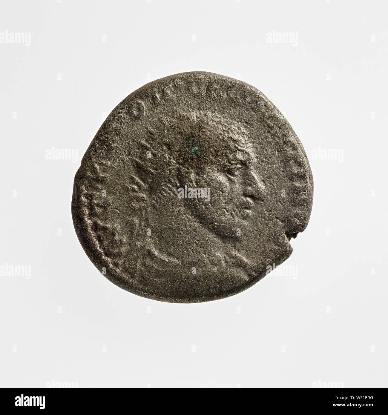 Tetradrachm di Macrinus, sconosciuto, Siria, 1° - 3° secolo, miliardo Foto Stock