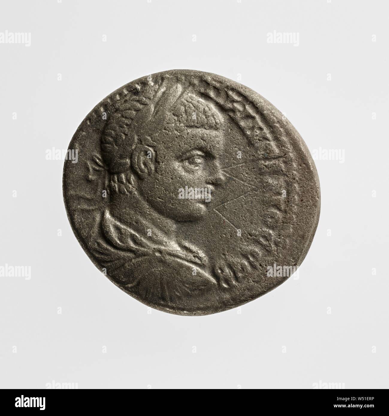 Tetradrachm di Macrinus, sconosciuto, Berytus, 1° - 3° secolo, miliardo Foto Stock