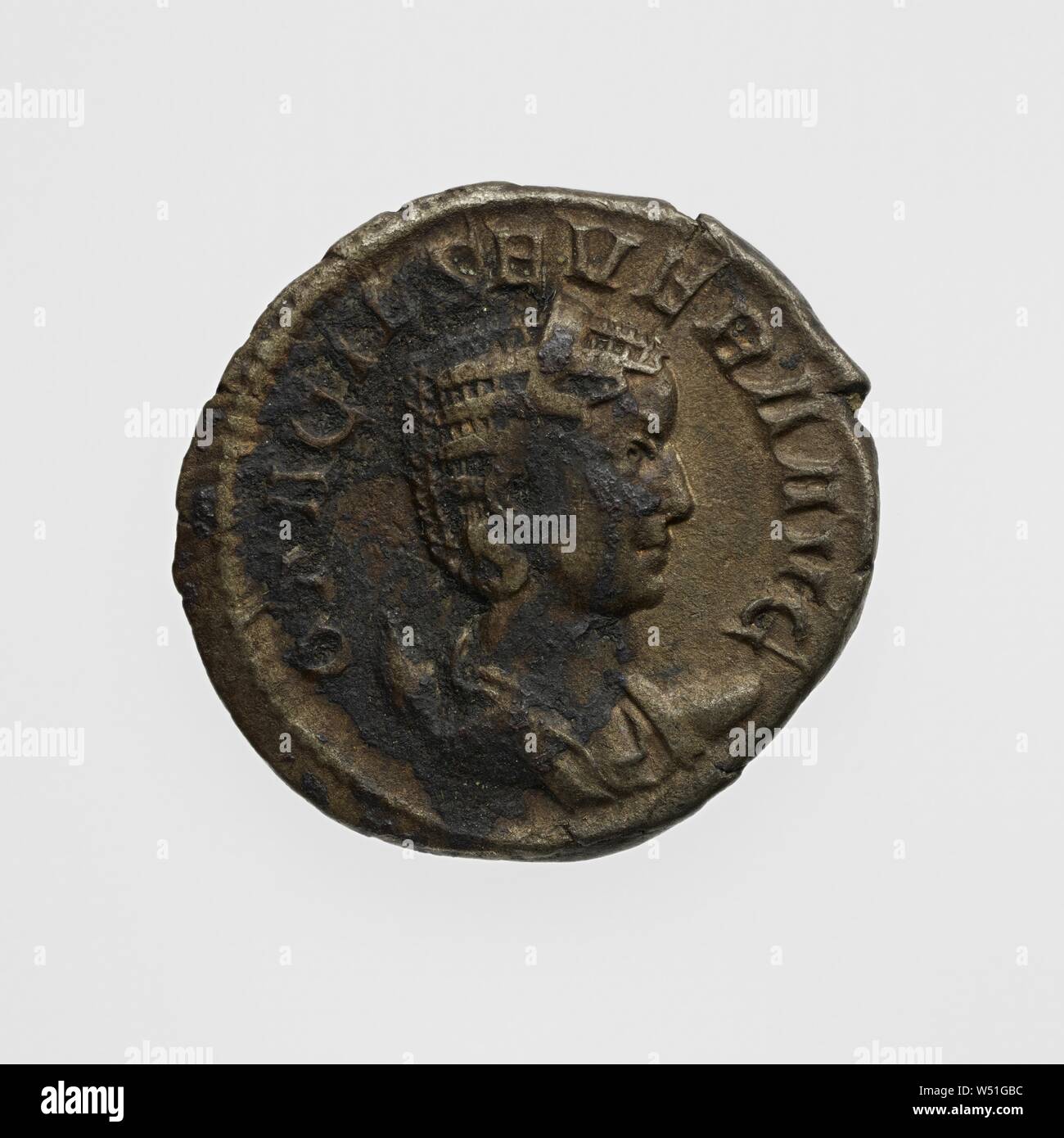 Antoninianus, sconosciuto, Roma, Lazio, l'Italia, 244 - 249, argento o bronzo argentato), 0,0032 kg (0,0071 lb Foto Stock