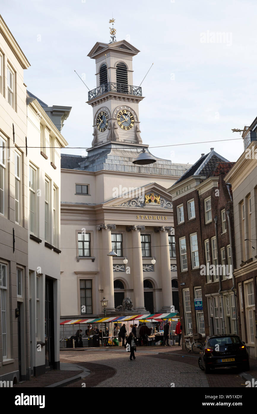 Il municipio (stadhuis) a Dordrecht, Paesi Bassi, Dordrecht è un'isola città e la città più antica in Olanda. Foto Stock