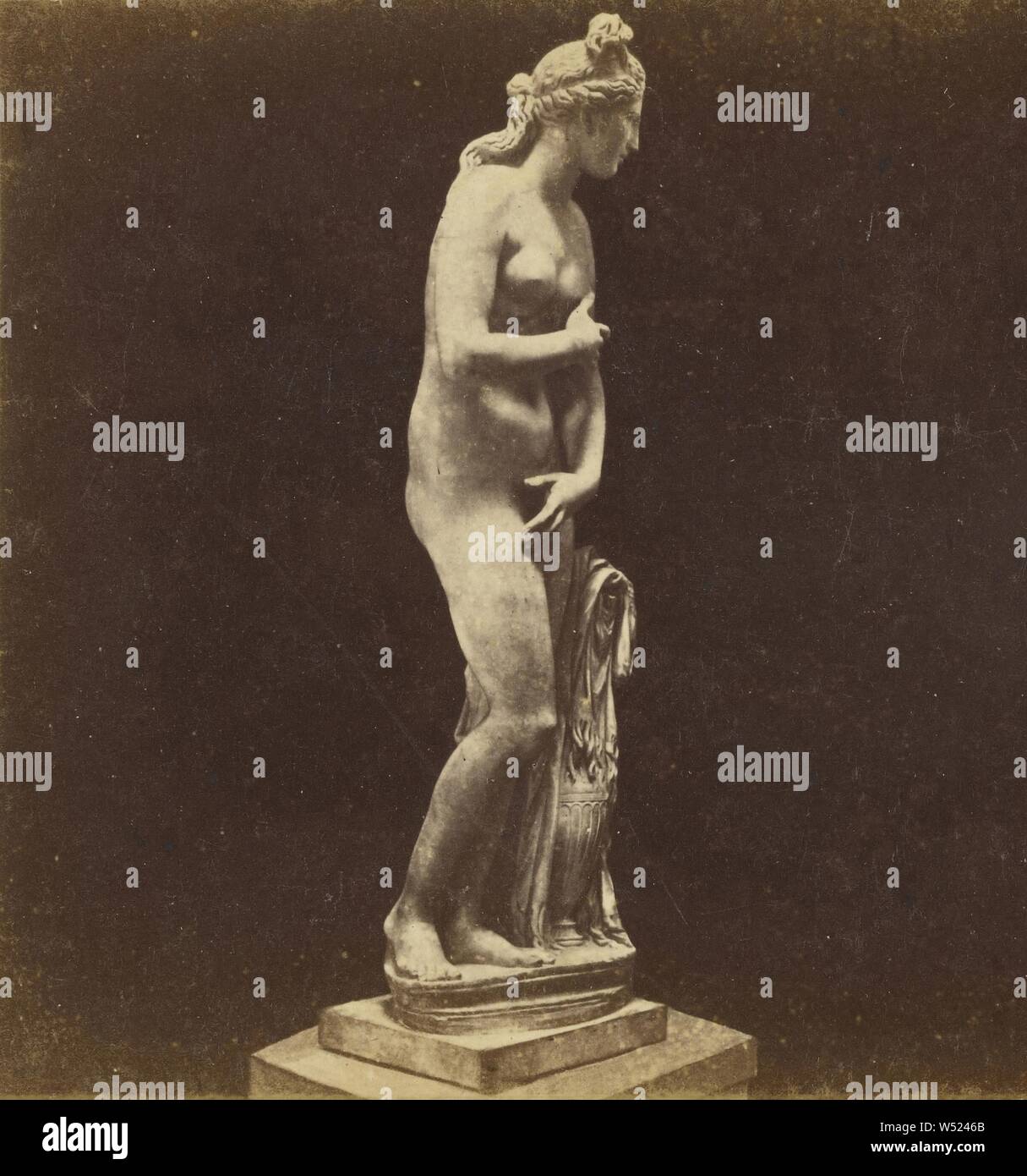 Venere in Campidoglio a Roma, Edmondo Behles (italiano, nato in Germania, 1841 - 1921), circa 1865-1875, albume silver stampa Foto Stock