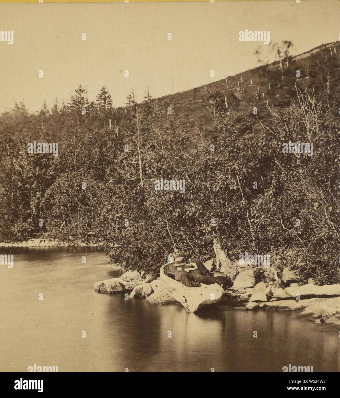 Eagle Lake, Bar Harbor, Mt. Deserto, Maine, Bryant Bradley (American, 1839 - 1899), 1875-1885, albume silver stampa Foto Stock
