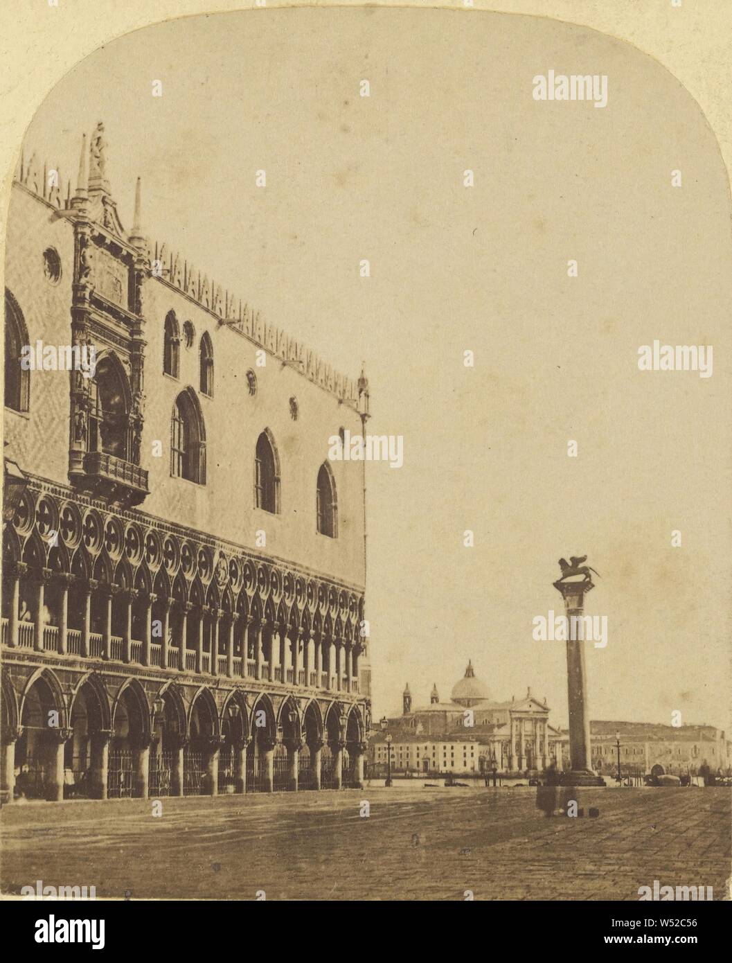 Palazzo Ducale di San Giorgio, Venezia., James Macgill (scozzese, attivo Edimburgo, Scozia 1860s), circa 1864, albume silver stampa Foto Stock