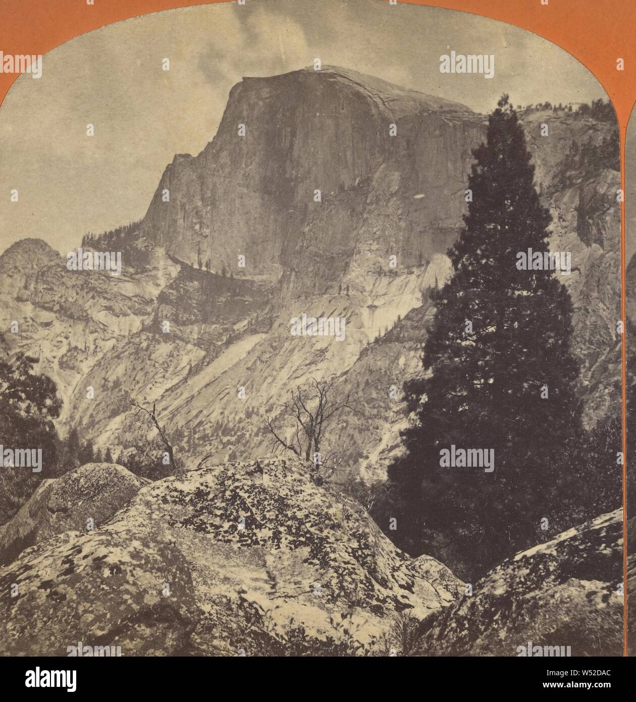 Sud Dome, Yosemite Valley, California., Reilly & Spooner, circa 1873, albume silver stampa Foto Stock