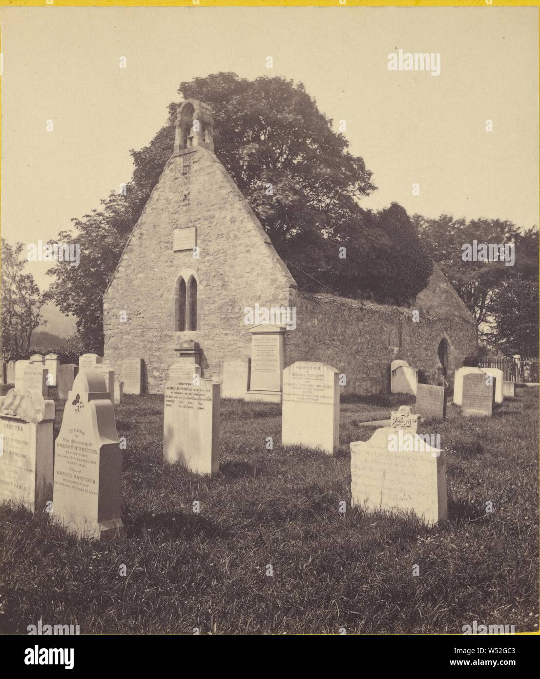 Alloway Kirk., George Washington Wilson (scozzese, 1823 - 1893), circa 1865, albume silver stampa Foto Stock