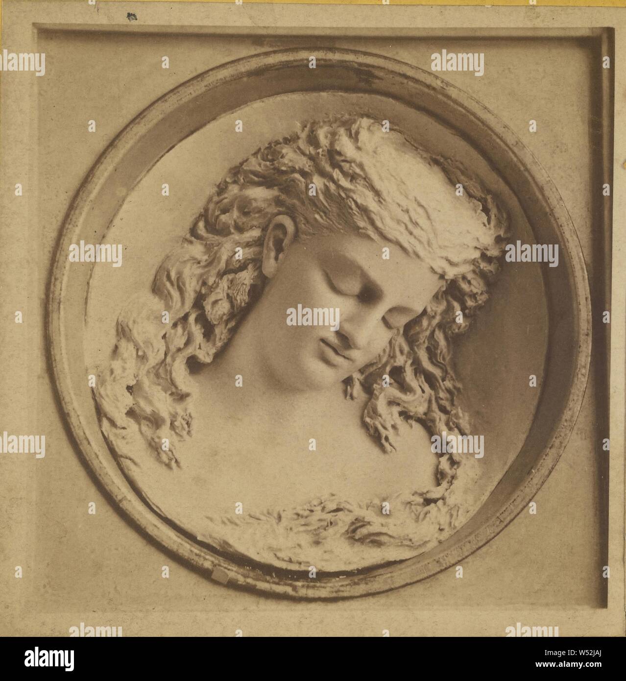 La Dreaming Iolanthe, Re René la figlia da Henrick Herz. Uno studio del burro, da Caroline S. Ruscelli, figlia di Abele Shawk., Sconosciuto maker, americano, 1876, albume silver stampa Foto Stock